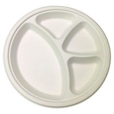 4CP ROUND PLATE (BAGASSE) 