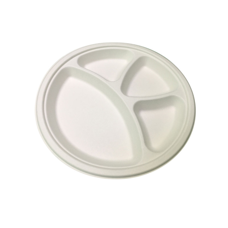 4CP ROUND PLATE (BAGASSE) 