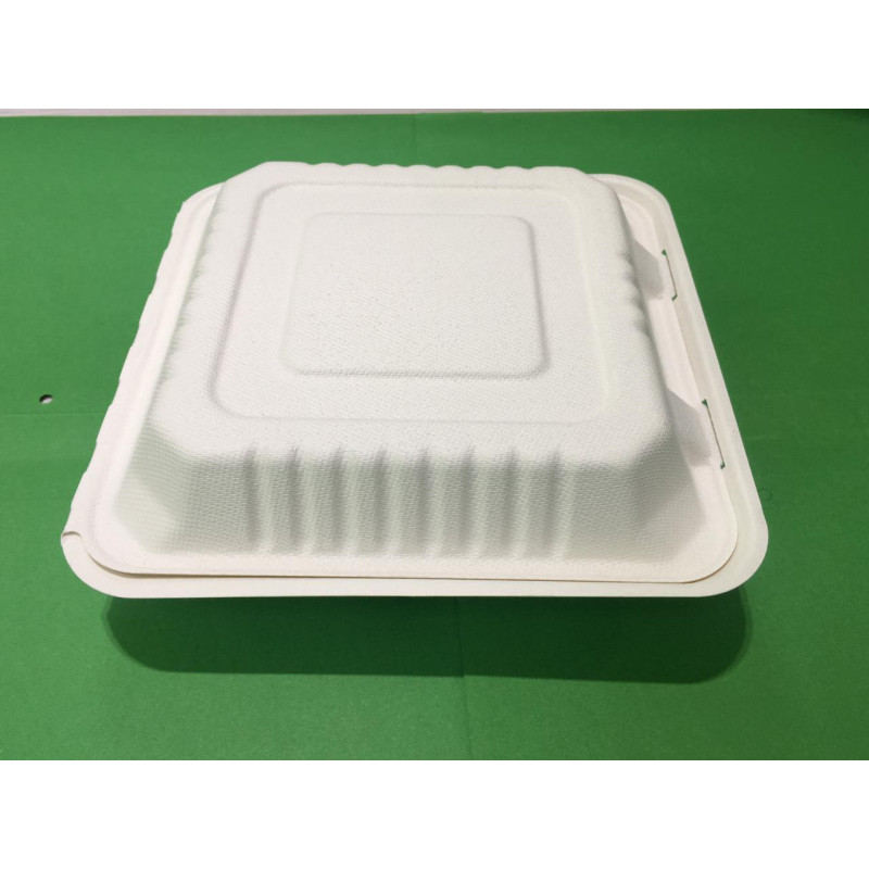 Plain meal box (Bagasse)