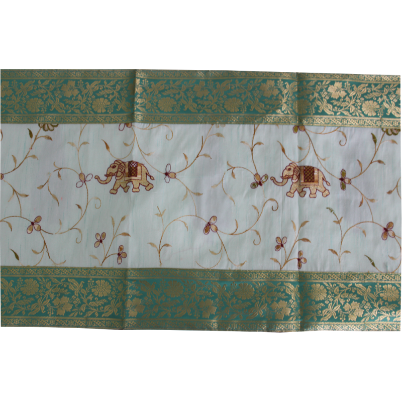 Embroidered Table/Bed Runner (Green)