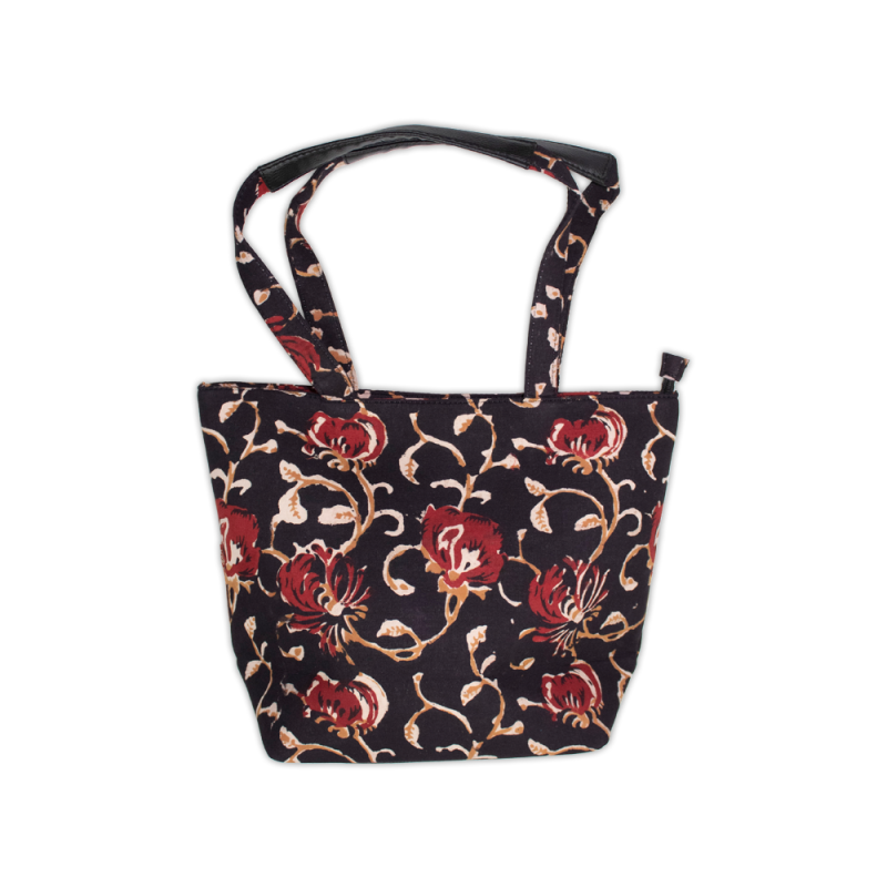 Handcrafted Floral Cotton Handbag 
