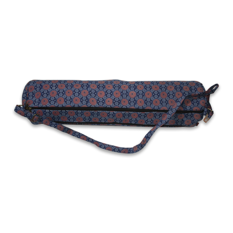 Handcrafted Yoga Mat Bag (Navy Blue)