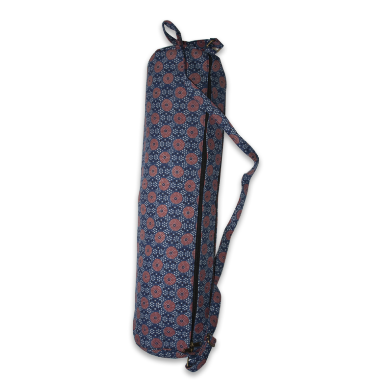 Handcrafted Yoga Mat Bag (Navy Blue)