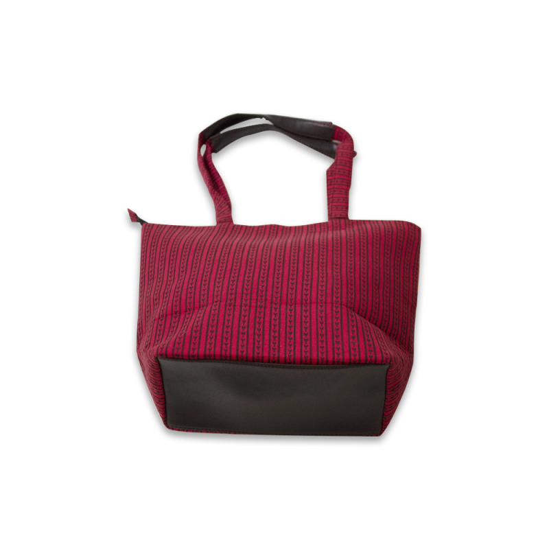 Handcrafted Red Cotton Handbag