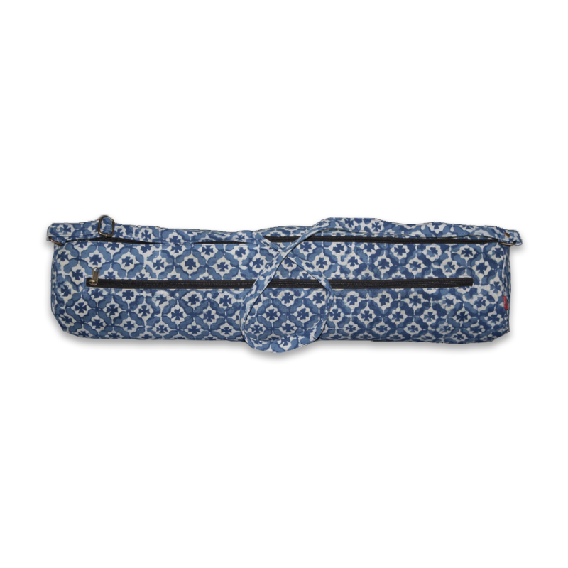 Handcrafted Yoga Mat Bag (Blue)
