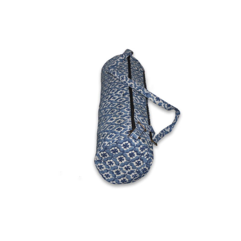 Handcrafted Yoga Mat Bag (Blue)