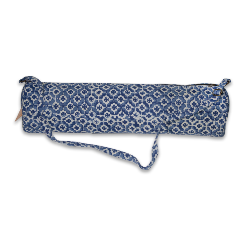 Handcrafted Yoga Mat Bag (Blue)