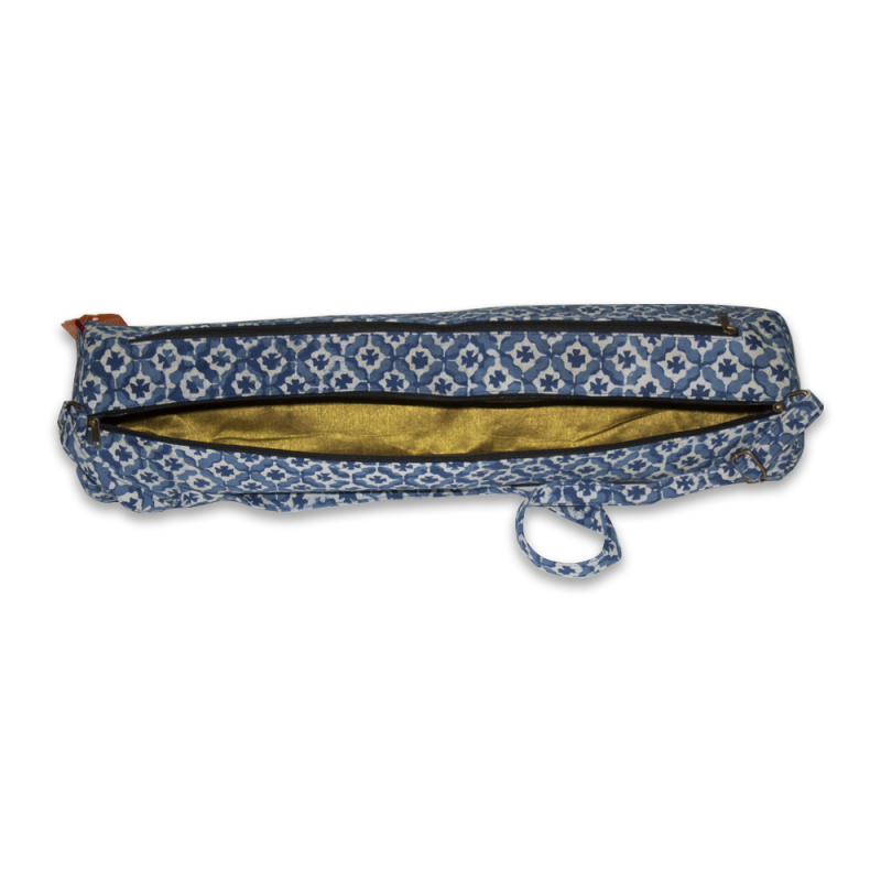Handcrafted Yoga Mat Bag (Blue)