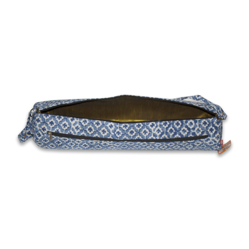 Handcrafted Yoga Mat Bag (Blue)