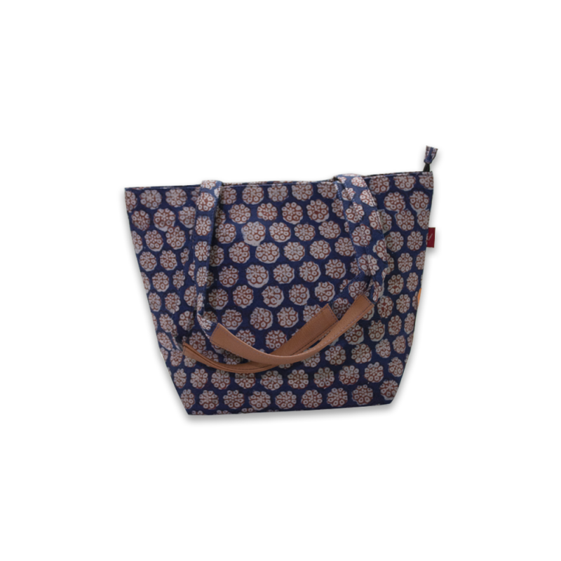 Hand-block Printed Cotton Handbag