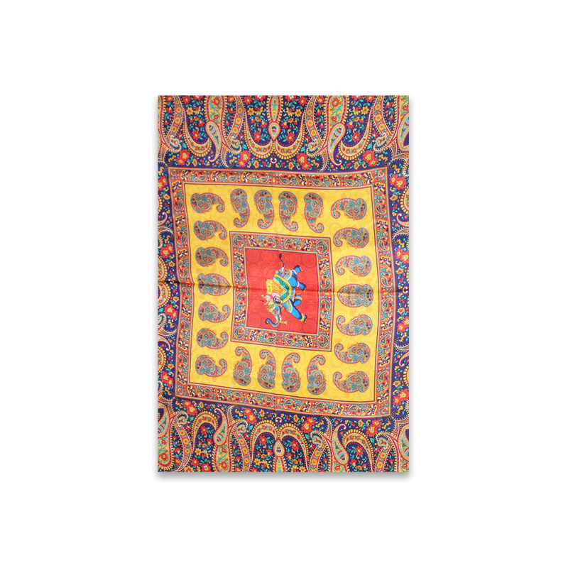 Satin Silk Scarf (Yellow)