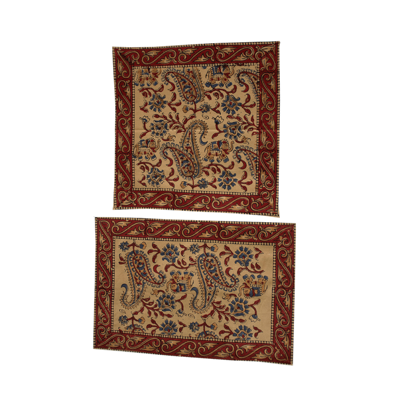 Hand-block Printed Table Mat Set (Pack Of 6)