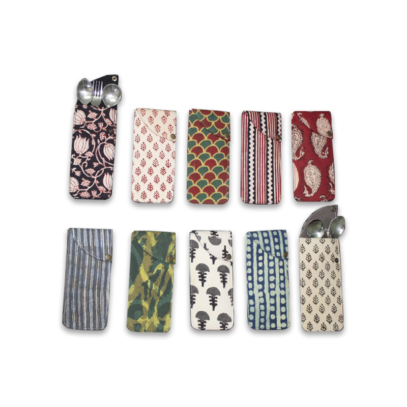 Spoon & Fork Cotton Pouch (set of 10 pouches)