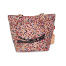 
									Light Pink Floral Handbag