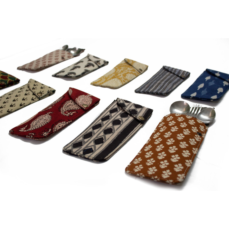 Spoon & Fork Cotton Pouch (set of 10 pouches)